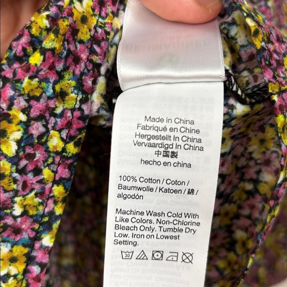 J. Crew Women's Floral Liberty Fabric Blouse - Size 6 - Picture 8 of 9